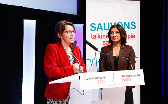 Annaïg Le Meur, députée, est venue, aux côtés de Pascale Mathieu adresser un message d’espoir et de combat aux participants