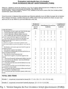 Tampa Questionnaire Kinésiophobie : quand la peur du mouvement freine la rééducation ...